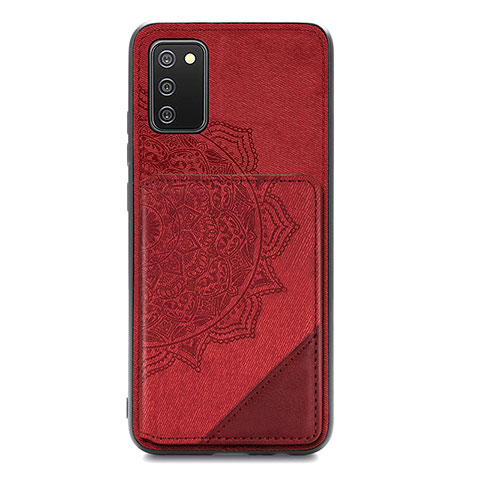 Funda Silicona Carcasa Ultrafina Goma con Magnetico S05D para Samsung Galaxy A03s Rojo