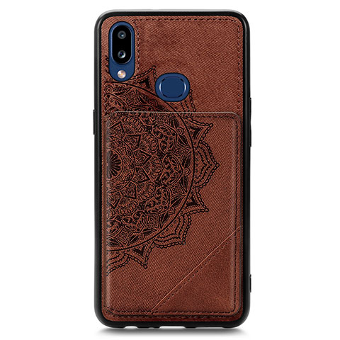 Funda Silicona Carcasa Ultrafina Goma con Magnetico S05D para Samsung Galaxy A10s Marron