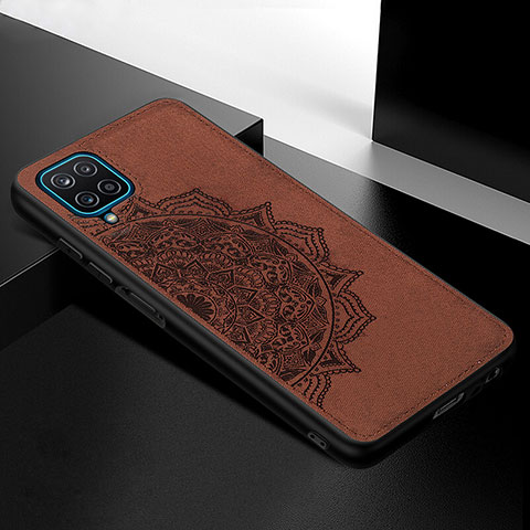 Funda Silicona Carcasa Ultrafina Goma con Magnetico S05D para Samsung Galaxy A12 5G Marron