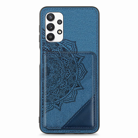 Funda Silicona Carcasa Ultrafina Goma con Magnetico S05D para Samsung Galaxy A32 4G Azul