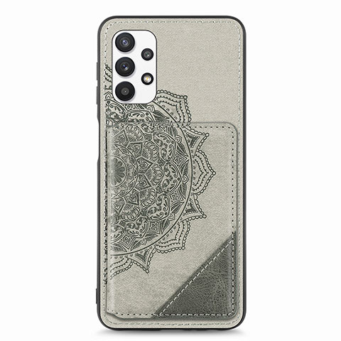 Funda Silicona Carcasa Ultrafina Goma con Magnetico S05D para Samsung Galaxy A32 4G Gris