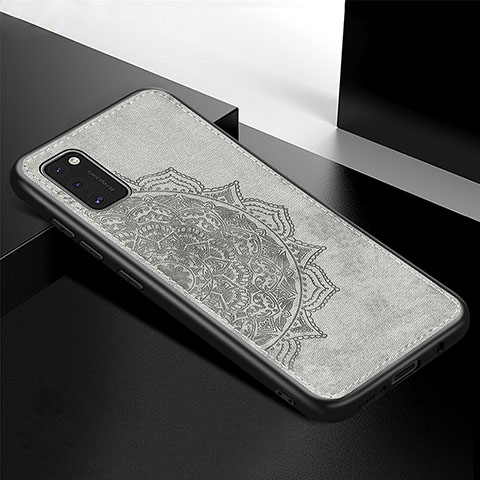 Funda Silicona Carcasa Ultrafina Goma con Magnetico S05D para Samsung Galaxy A41 Gris