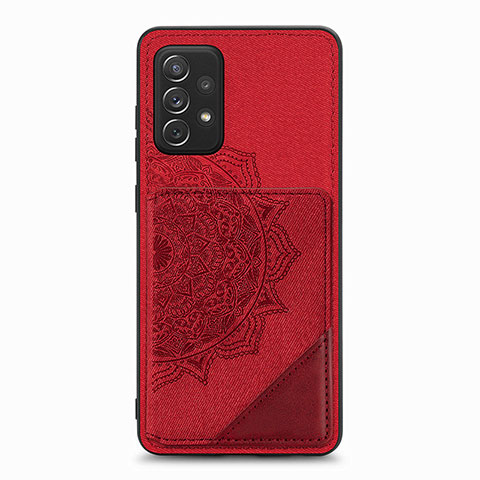 Funda Silicona Carcasa Ultrafina Goma con Magnetico S05D para Samsung Galaxy A52s 5G Rojo