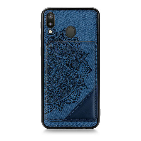 Funda Silicona Carcasa Ultrafina Goma con Magnetico S05D para Samsung Galaxy M20 Azul