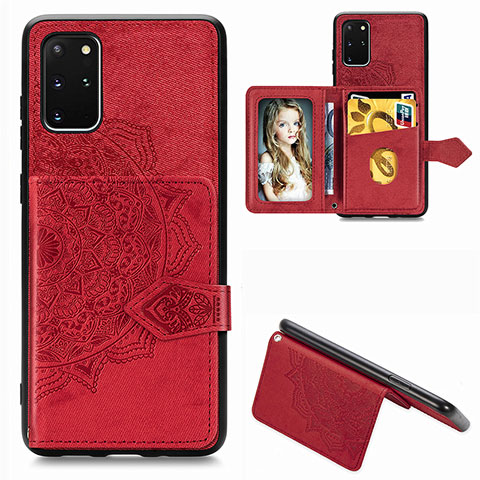 Funda Silicona Carcasa Ultrafina Goma con Magnetico S05D para Samsung Galaxy S20 Plus 5G Rojo