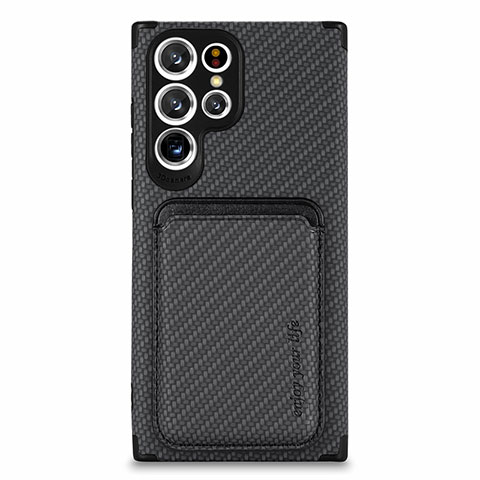 Funda Silicona Carcasa Ultrafina Goma con Magnetico S05D para Samsung Galaxy S24 Ultra 5G Negro