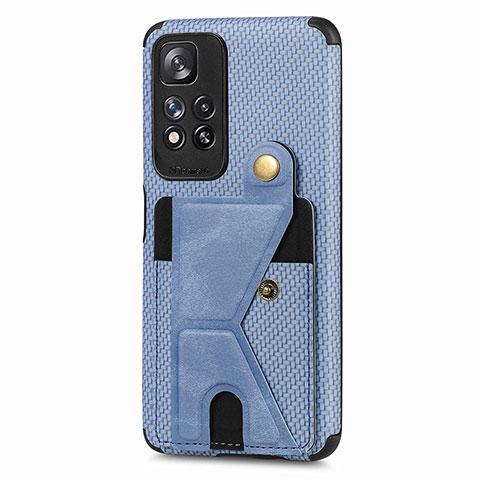 Funda Silicona Carcasa Ultrafina Goma con Magnetico S05D para Xiaomi Poco X4 NFC Azul