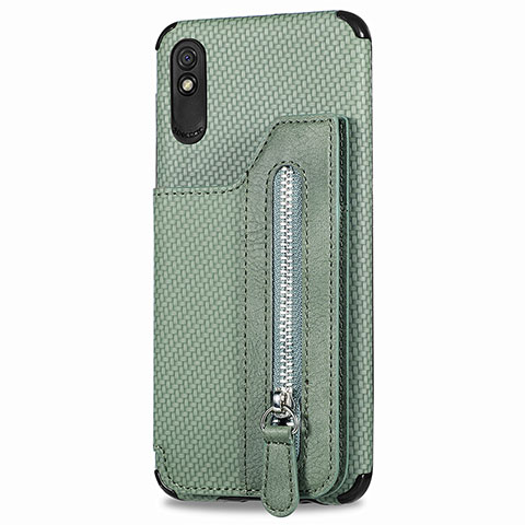 Funda Silicona Carcasa Ultrafina Goma con Magnetico S05D para Xiaomi Redmi 9i Verde