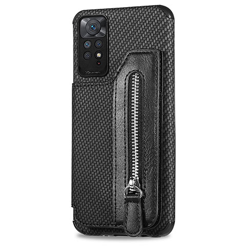 Funda Silicona Carcasa Ultrafina Goma con Magnetico S05D para Xiaomi Redmi Note 11 Pro 5G Negro