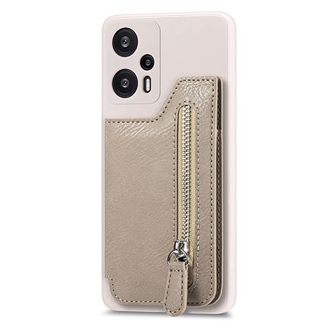 Funda Silicona Carcasa Ultrafina Goma con Magnetico S05D para Xiaomi Redmi Note 12 Turbo 5G Caqui