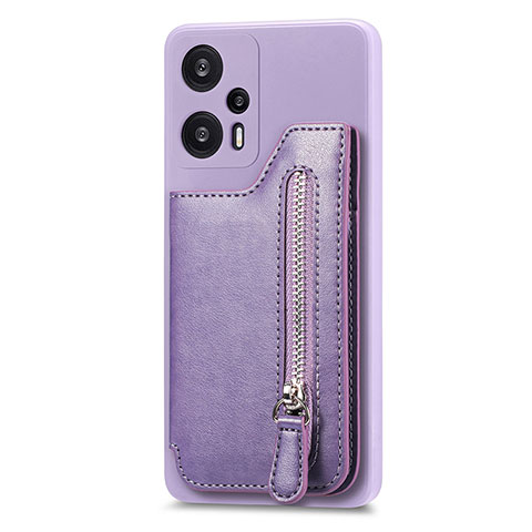 Funda Silicona Carcasa Ultrafina Goma con Magnetico S05D para Xiaomi Redmi Note 12 Turbo 5G Morado