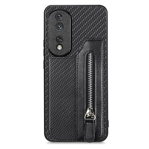 Funda Silicona Carcasa Ultrafina Goma con Magnetico S06D para Huawei Honor 80 Pro Flat 5G Negro