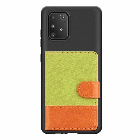 Funda Silicona Carcasa Ultrafina Goma con Magnetico S06D para Samsung Galaxy S10 Lite Verde