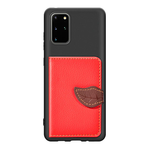 Funda Silicona Carcasa Ultrafina Goma con Magnetico S06D para Samsung Galaxy S20 Plus 5G Rojo