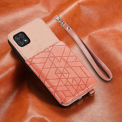 Funda Silicona Carcasa Ultrafina Goma con Magnetico S07D para Samsung Galaxy A22 5G Rosa