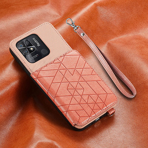 Funda Silicona Carcasa Ultrafina Goma con Magnetico S07D para Xiaomi Redmi 10 Power Rosa