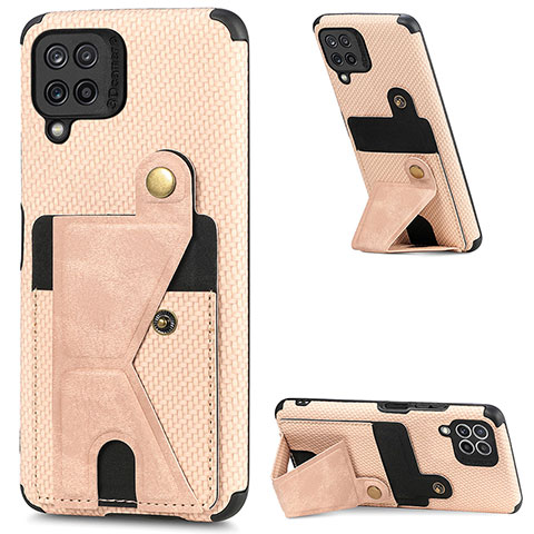 Funda Silicona Carcasa Ultrafina Goma con Magnetico S08D para Samsung Galaxy A22 4G Oro