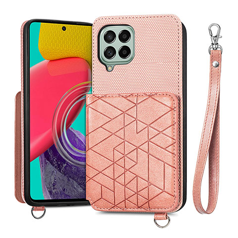 Funda Silicona Carcasa Ultrafina Goma con Magnetico S08D para Samsung Galaxy M53 5G Rosa