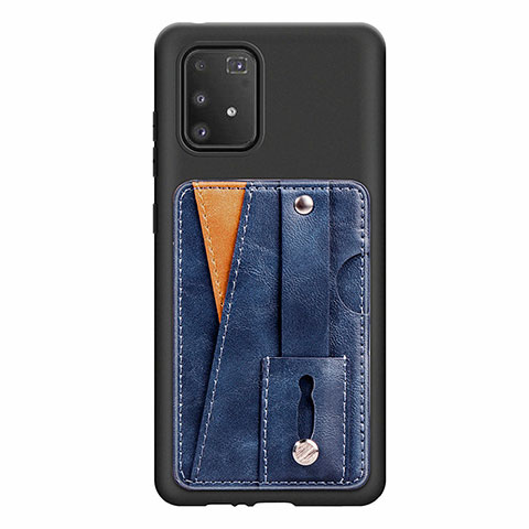 Funda Silicona Carcasa Ultrafina Goma con Magnetico S08D para Samsung Galaxy M80S Azul