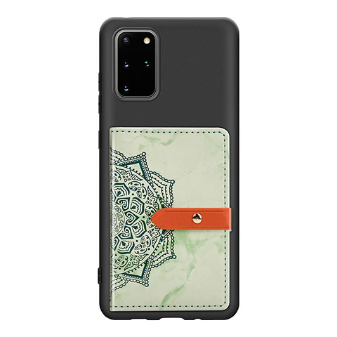 Funda Silicona Carcasa Ultrafina Goma con Magnetico S09D para Samsung Galaxy S20 Plus 5G Verde