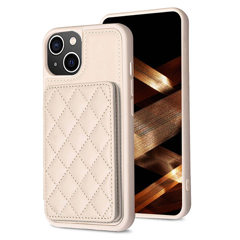 Funda Silicona Carcasa Ultrafina Goma con Magnetico S10D para Apple iPhone 13 Oro