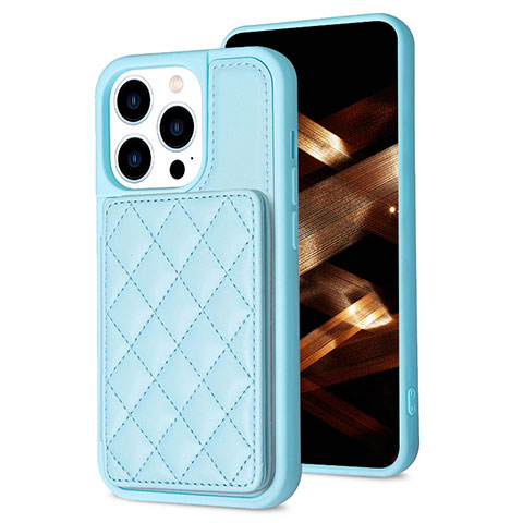 Funda Silicona Carcasa Ultrafina Goma con Magnetico S10D para Apple iPhone 13 Pro Azul Cielo