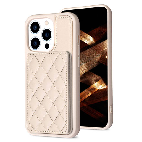 Funda Silicona Carcasa Ultrafina Goma con Magnetico S10D para Apple iPhone 14 Pro Max Oro