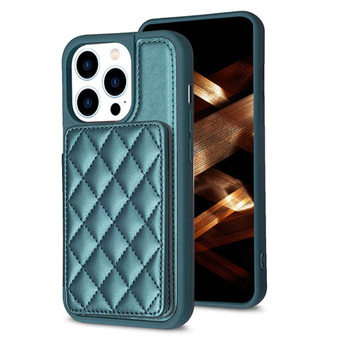 Funda Silicona Carcasa Ultrafina Goma con Magnetico S10D para Apple iPhone 14 Pro Verde