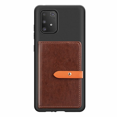 Funda Silicona Carcasa Ultrafina Goma con Magnetico S10D para Samsung Galaxy M80S Marron