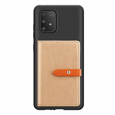 Funda Silicona Carcasa Ultrafina Goma con Magnetico S10D para Samsung Galaxy S10 Lite Caqui