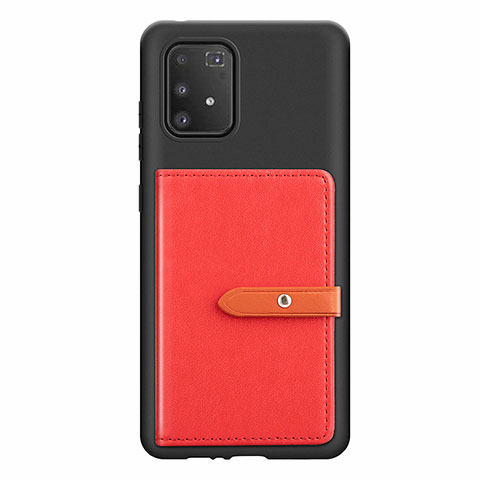 Funda Silicona Carcasa Ultrafina Goma con Magnetico S10D para Samsung Galaxy S10 Lite Rojo