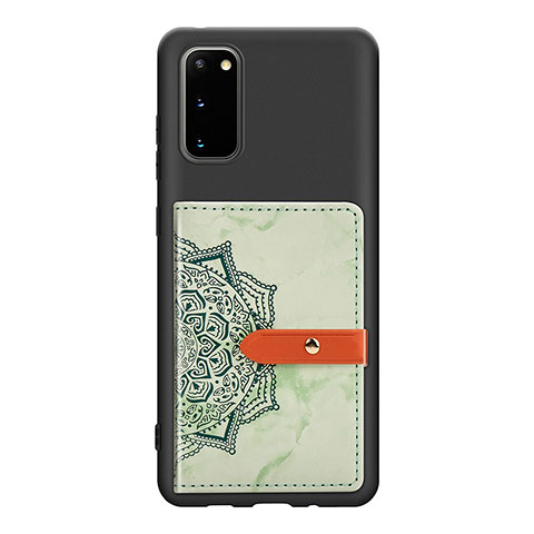 Funda Silicona Carcasa Ultrafina Goma con Magnetico S10D para Samsung Galaxy S20 5G Verde