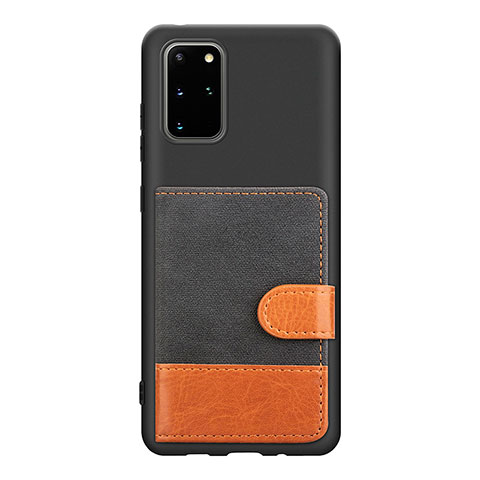 Funda Silicona Carcasa Ultrafina Goma con Magnetico S10D para Samsung Galaxy S20 Plus 5G Negro