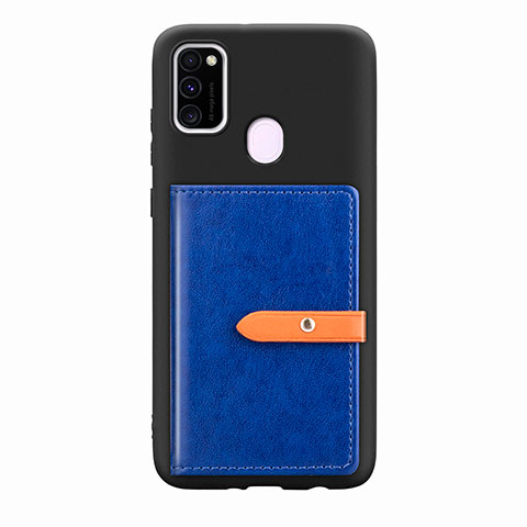 Funda Silicona Carcasa Ultrafina Goma con Magnetico S11D para Samsung Galaxy M21 Azul