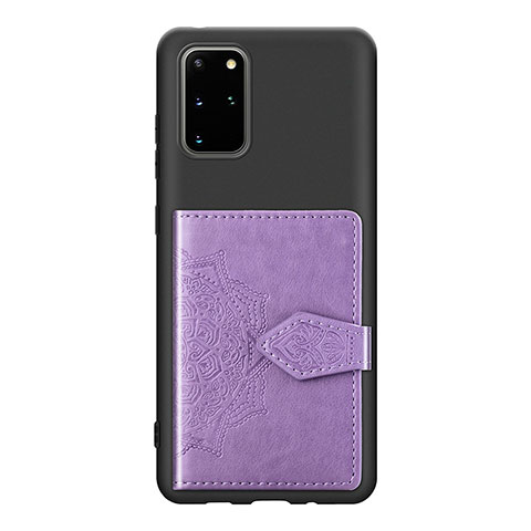 Funda Silicona Carcasa Ultrafina Goma con Magnetico S13D para Samsung Galaxy S20 Plus 5G Morado