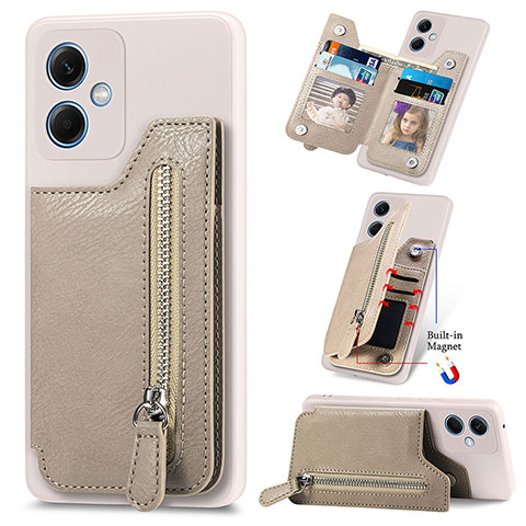 Funda Silicona Carcasa Ultrafina Goma con Magnetico SD1 para Xiaomi Redmi Note 12 5G Gris