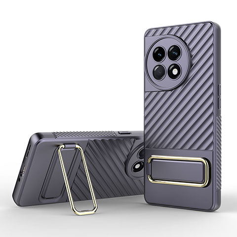 Funda Silicona Carcasa Ultrafina Goma con Soporte KC1 para OnePlus 11R 5G Purpura Claro