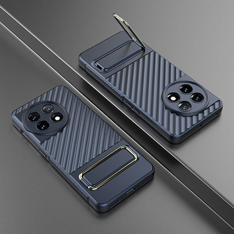 Funda Silicona Carcasa Ultrafina Goma con Soporte KC3 para OnePlus 11 5G Azul