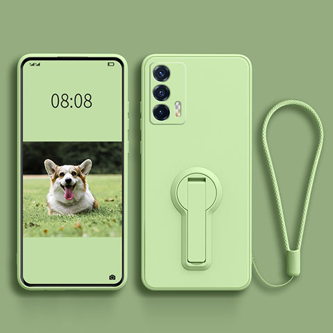 Funda Silicona Carcasa Ultrafina Goma con Soporte para Realme GT Neo 2T 5G Verde