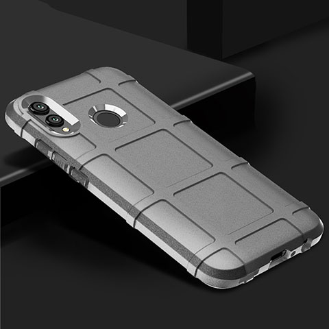 Funda Silicona Carcasa Ultrafina Goma Frontal y Trasera 360 Grados para Huawei P Smart (2019) Plata