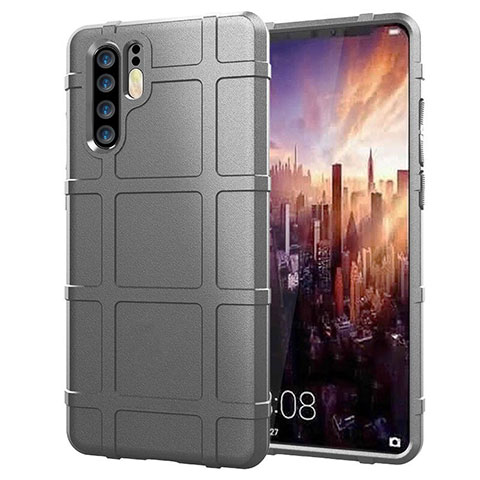 Funda Silicona Carcasa Ultrafina Goma Frontal y Trasera 360 Grados para Huawei P30 Pro New Edition Plata