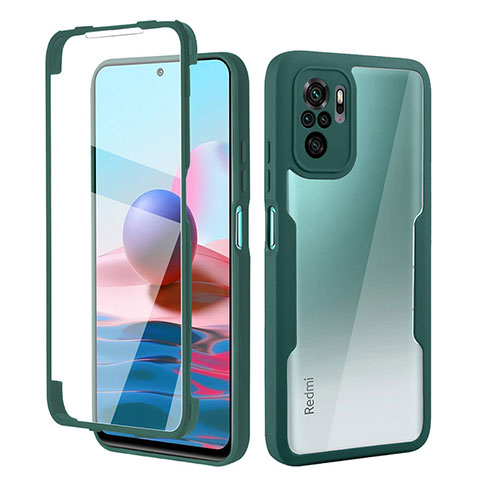 Funda Silicona Carcasa Ultrafina Goma Frontal y Trasera 360 Grados para Xiaomi Poco M5S Verde