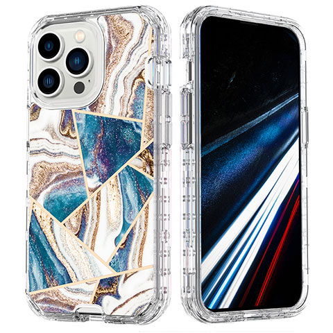 Funda Silicona Carcasa Ultrafina Goma Frontal y Trasera 360 Grados YJ2 para Apple iPhone 15 Pro Multicolor