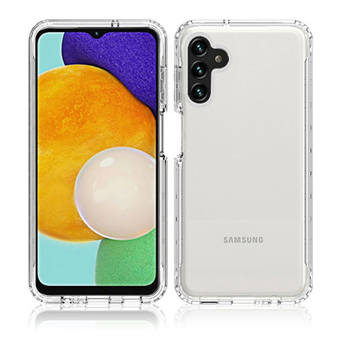 Funda Silicona Carcasa Ultrafina Transparente Goma Frontal y Trasera 360 Grados Gradiente JX1 para Samsung Galaxy A04s Claro