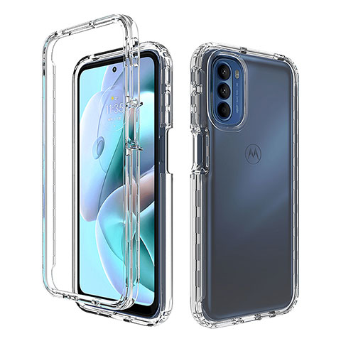 Funda Silicona Carcasa Ultrafina Transparente Goma Frontal y Trasera 360 Grados Gradiente para Motorola Moto G31 Claro