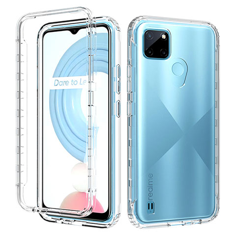 Funda Silicona Carcasa Ultrafina Transparente Goma Frontal y Trasera 360 Grados Gradiente para Realme C25Y Claro