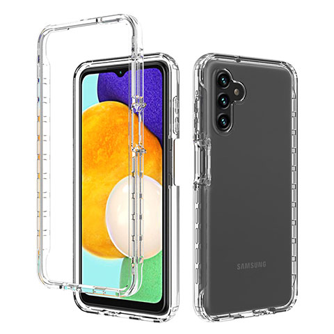 Funda Silicona Carcasa Ultrafina Transparente Goma Frontal y Trasera 360 Grados Gradiente para Samsung Galaxy A04s Claro