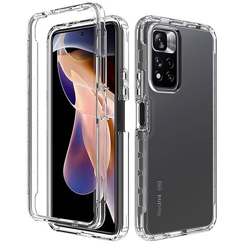 Funda Silicona Carcasa Ultrafina Transparente Goma Frontal y Trasera 360 Grados Gradiente para Xiaomi Mi 11i 5G (2022) Claro