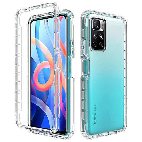 Funda Silicona Carcasa Ultrafina Transparente Goma Frontal y Trasera 360 Grados Gradiente para Xiaomi Redmi Note 11 5G Claro