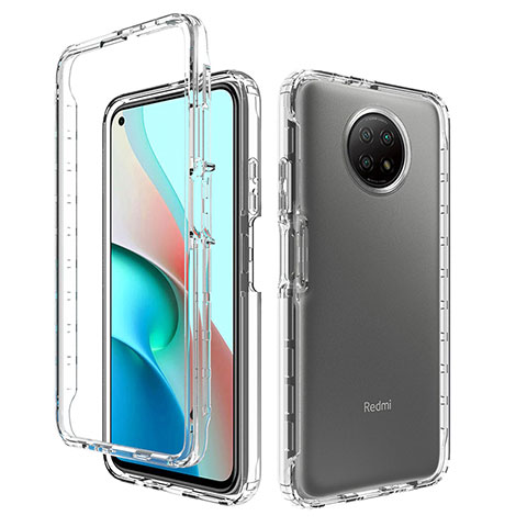 Funda Silicona Carcasa Ultrafina Transparente Goma Frontal y Trasera 360 Grados Gradiente para Xiaomi Redmi Note 9 5G Claro